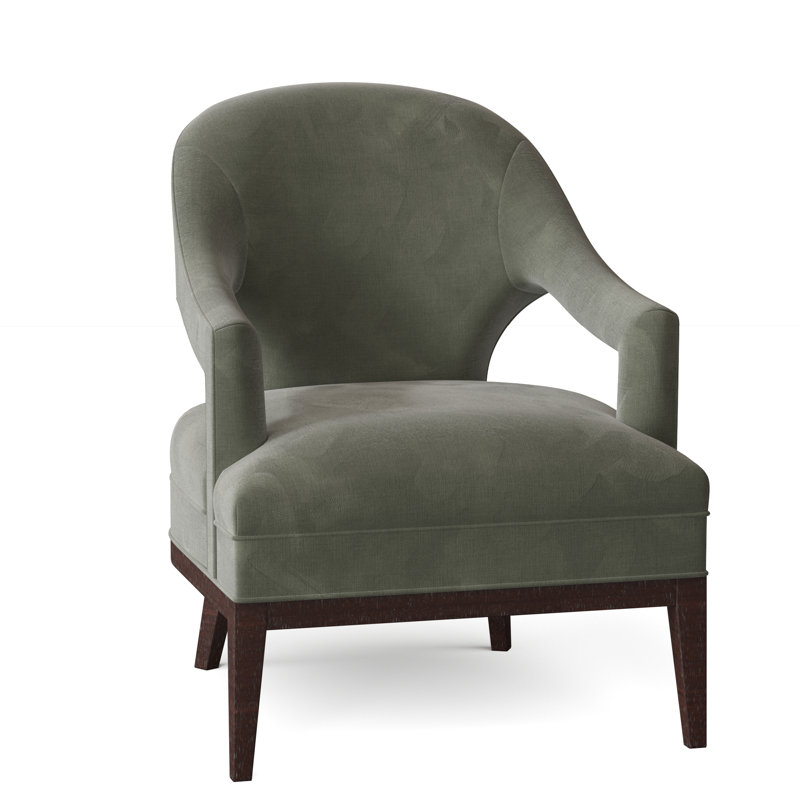 Callie 26.5" W Armchair, Walnut, 9953 Willow Polyester