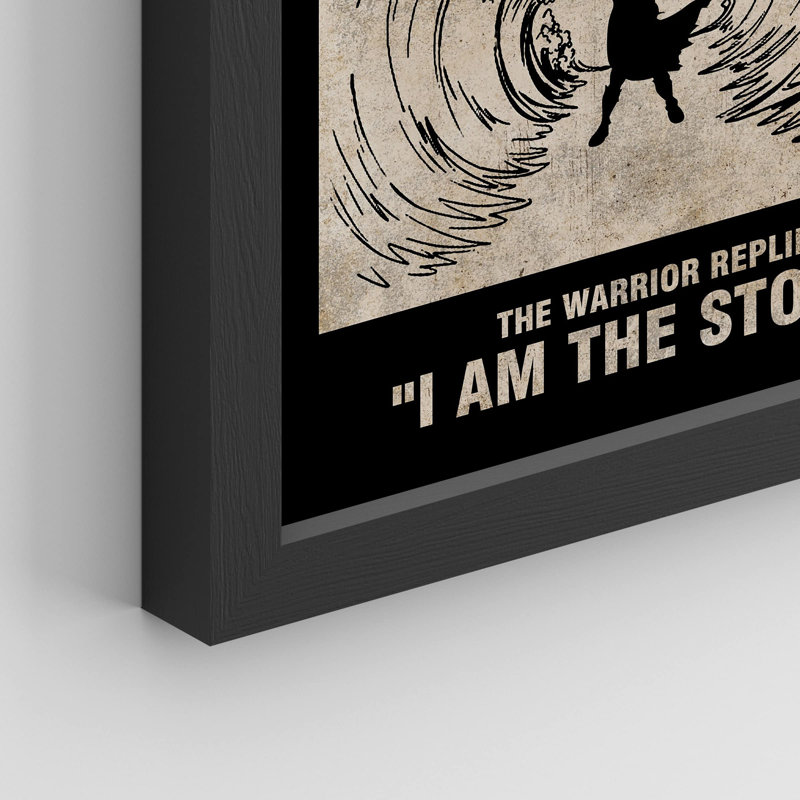 «I Am The Storm» sur papier, Noir, H 10 po x l 8 po