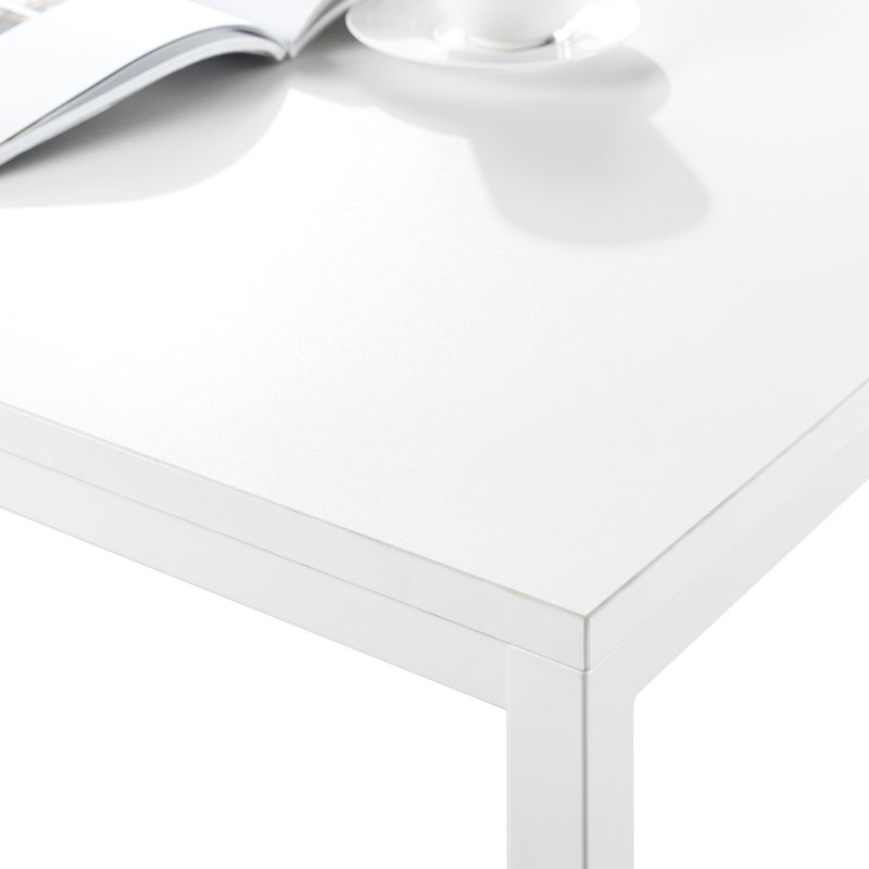 Ruder Minimalist Home Office Desk – Modern Writing Desk with Sturdy Steel Frame & Spacious Work Surface – Compact Computer Desk for Study, or Bedroom – Easy Assembly