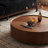 35.4-inch coffee tables, circular walnut design-1998140974-1998140972