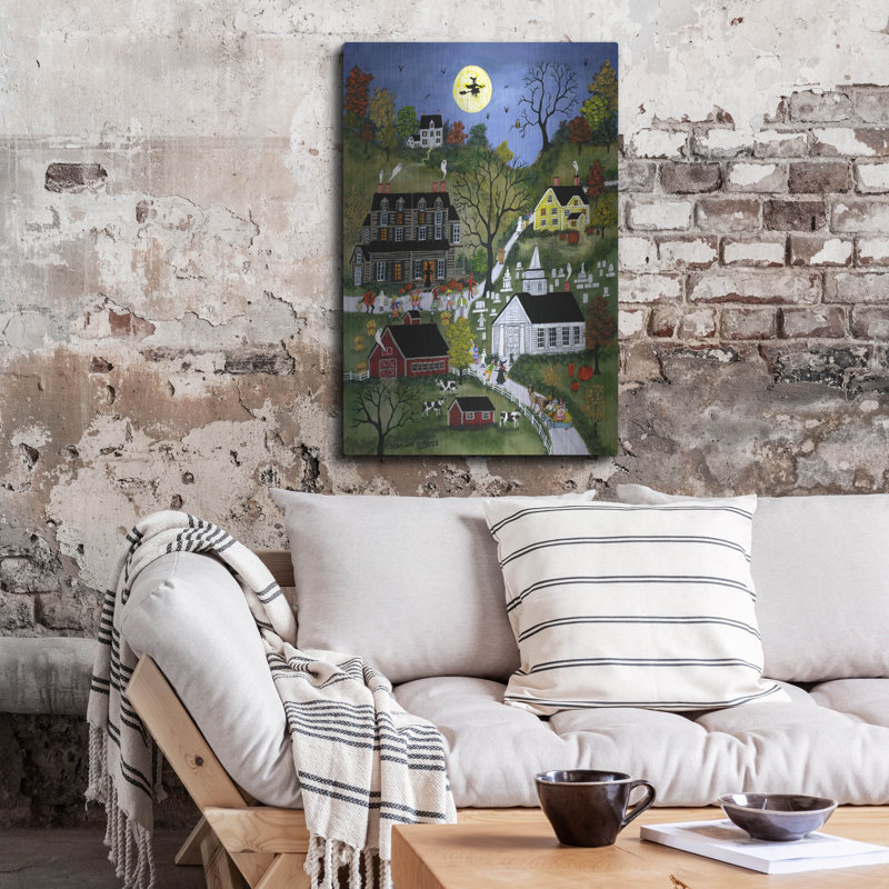  «Halloween In The Valley» par JL Munro, art mural en métal, 24 po x 36 po, H 36 po x l 24 po