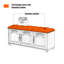 Banc rembourré brun-1091073435
