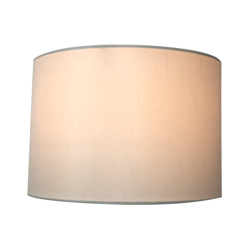 9'' H Silk Drum Lamp Shade, Eggshell