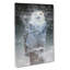Snowy Owl On A Perch - Wrapped Canvas-55340156