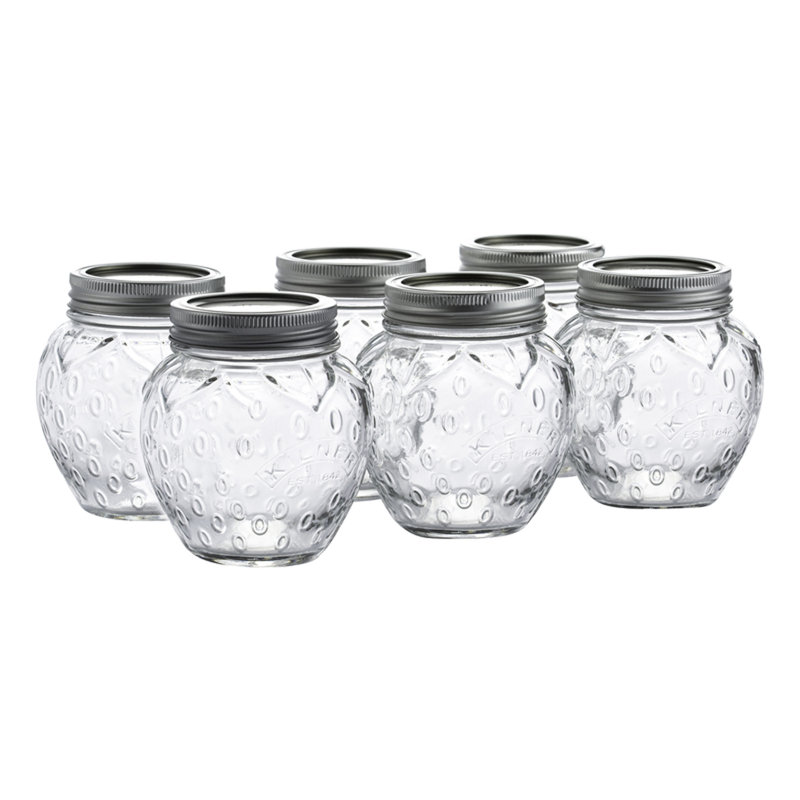 Kilner Regular Mouth Canning Jar 8.5 Oz, 4.55" H x 12.3" W x 8.45" D