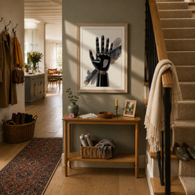 Mechanical Hand Open Modern - Framed Print