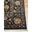 Tapis noir original en laine et coton noué à la main