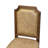 Parson Chairs with Beige Polyester Fabric Padded Chairs, set of 2, Antique Walnut-469876629-469876636