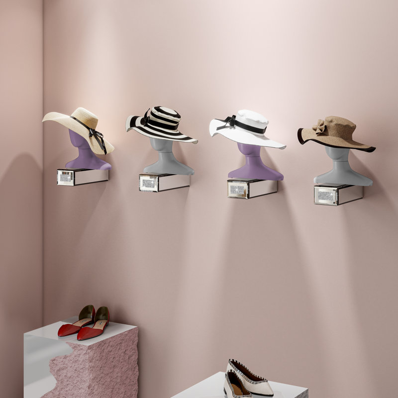 Tablettes murales flottantes en verre Charleily