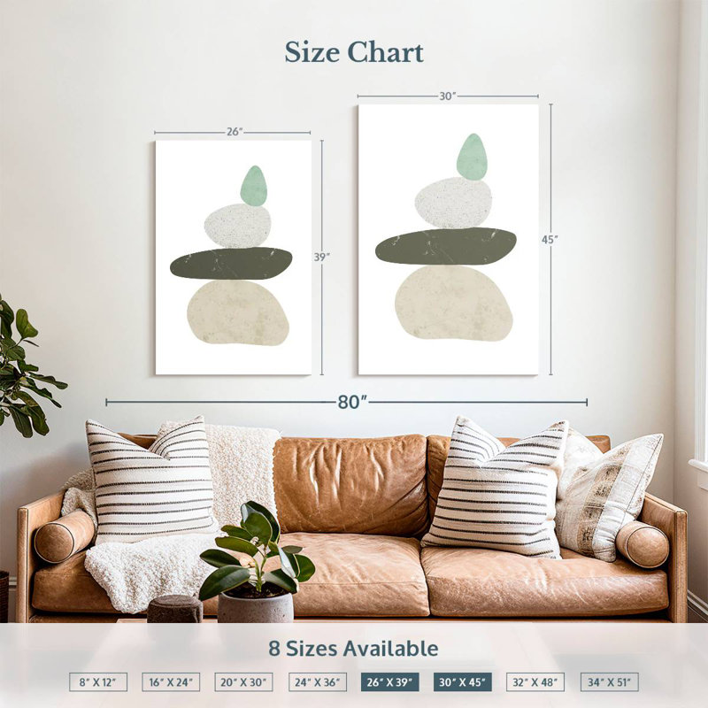 Avery Pebbles III, 39" H x 26" W