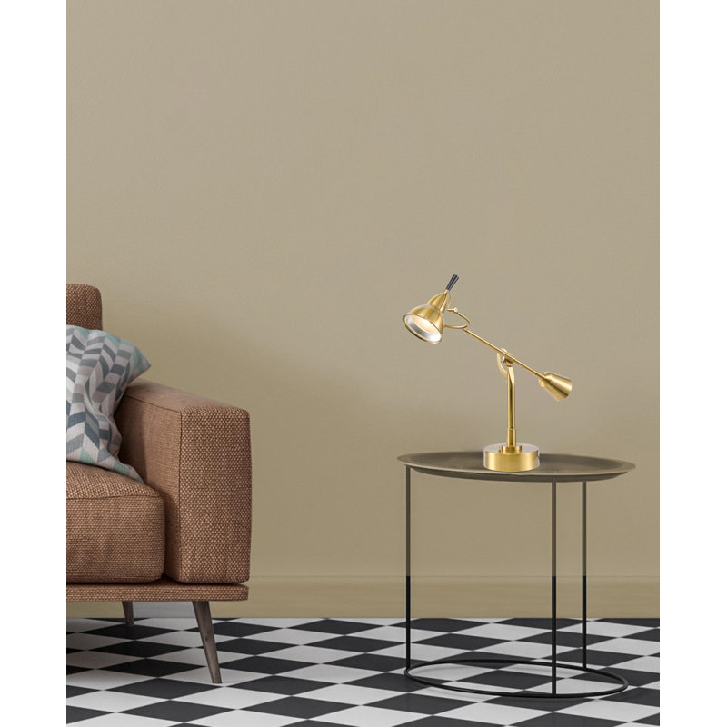 Industrial 1 Light Brass Iron Table Lamp