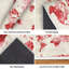Tapis d'intérieur transparent, lavable à la machine, carte du monde aquarelle-294307951