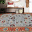 Tapis rouge / or / bleu noué à la main de haute qualité-69598731