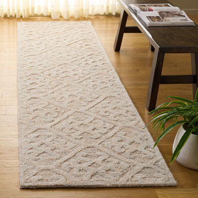 Tapis géométrique en laine tissé à la main Harvest 117