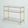 Ciara 37'' Glass Top Console Table