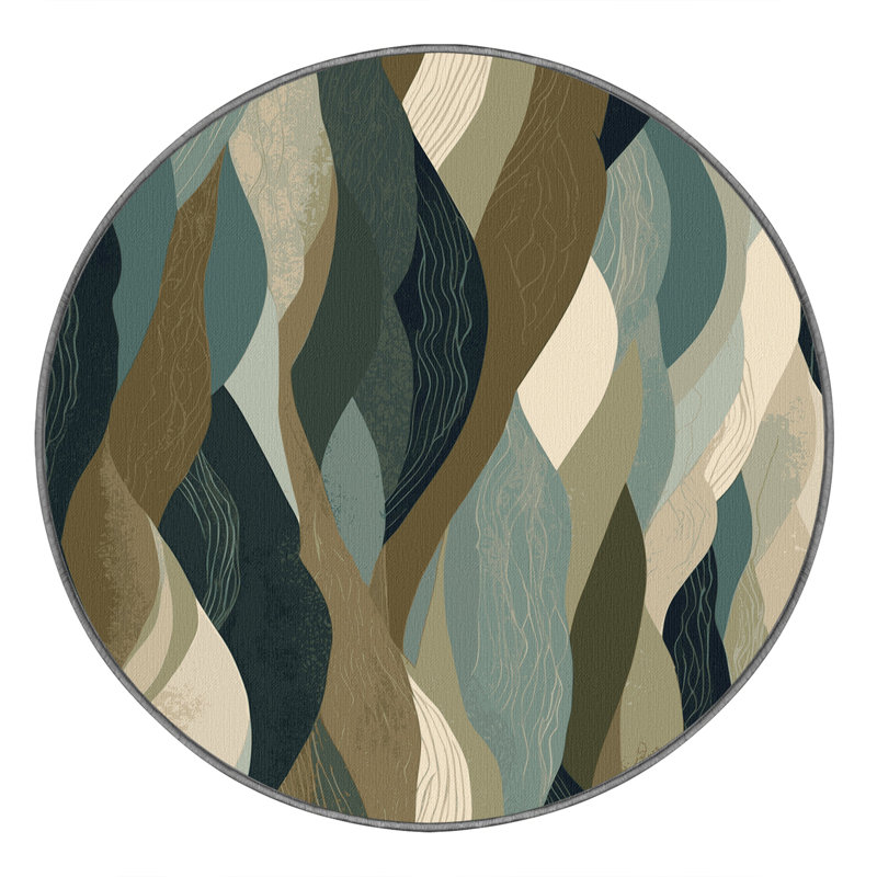Tapis Starlit Echoes, Rond 8 pi
