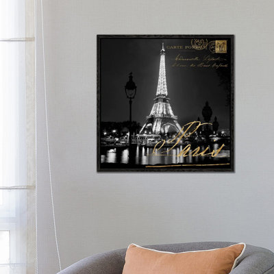 Paris At Night by Kate Carrigan - Gallery-Wrapped Canvas Giclée on Canvas