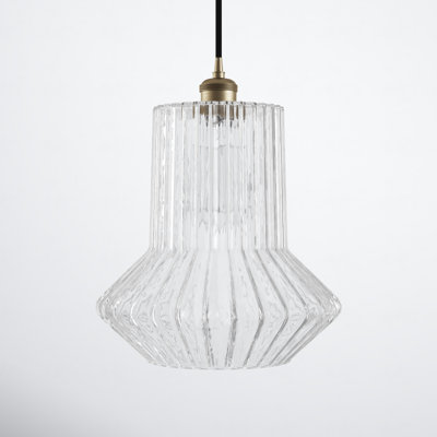 Montrose Single Light Glass Dimmable Pendant