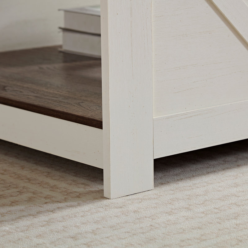 Table basse Table basse de style campagnard avec rangement