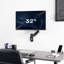 Support mural pour moniteur pneumatique à bras simple