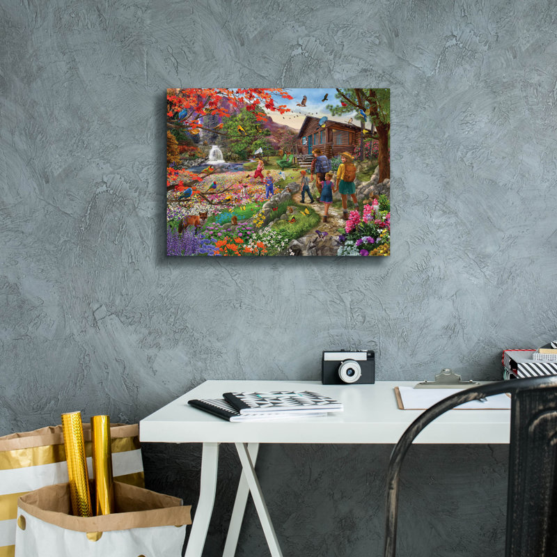 «Wildflower Mountain» par Bigelow Illustration, H 12 po x l 16 po x P 0,75 po