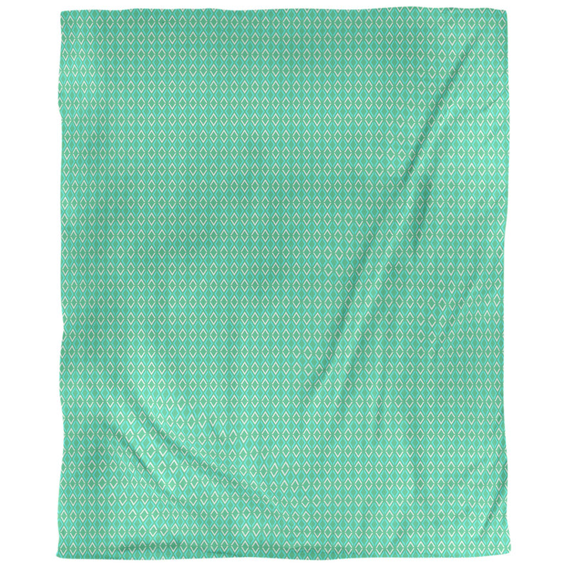 Housse de couette Katelyn Elizabeth, Microfibre, Housse de couette pour très grand lit, Turquoise / crème