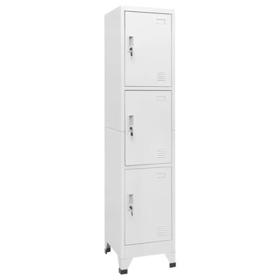 Casas Metal 3 - Tier 38cm Employee Locker with Key