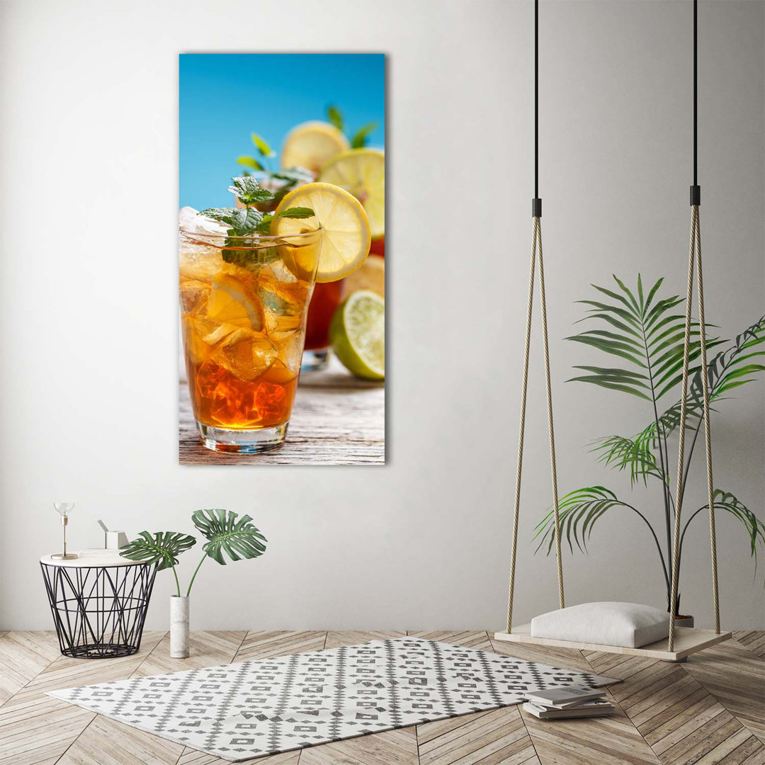 Eistee - Kunstdrucke auf Leinwand - Wrapped Canvas