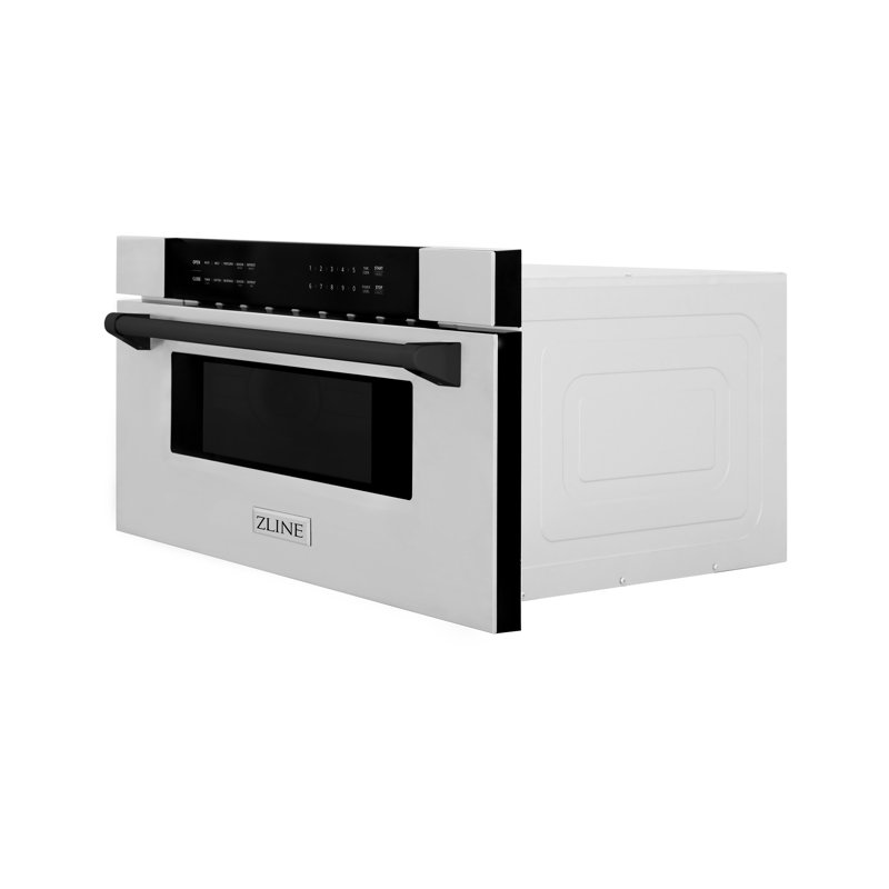 ZLINE 30" 1.2 cu. ft. Built-in Microwave Drawer, Matte Black