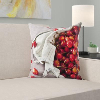 Coussin en cerises