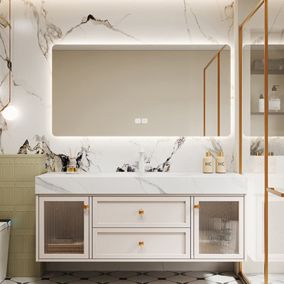 Nordic style fashion simple bathroom cabinet