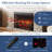 Glenbrook River Rock Mantel & 28" Firebox CL-2409M-RR-28
