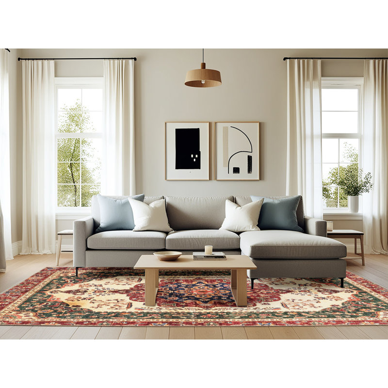Tapis abstrait moderne 3252, Rectangle 6 pi x 9 pi