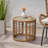 Taranto Round Metal Outdoor Side Table , 18.25'' in. W 18.25'' in. D-121771412