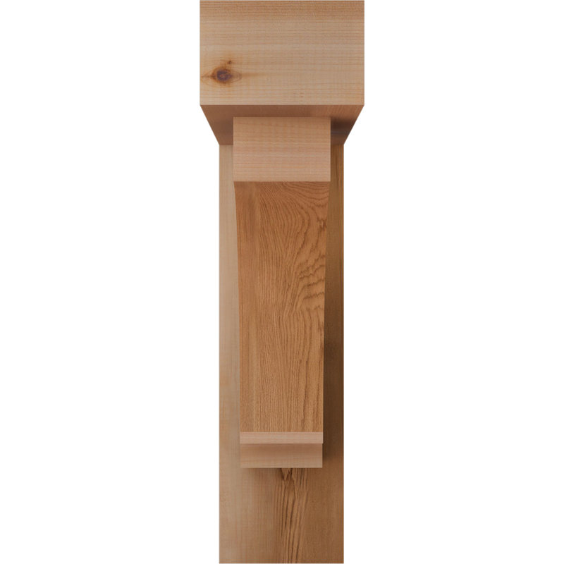 Support de bloc impérial avec entretoise décalée, 22 X 22, Cèdre rouge occidental de l 5 1/2 po (lisse)