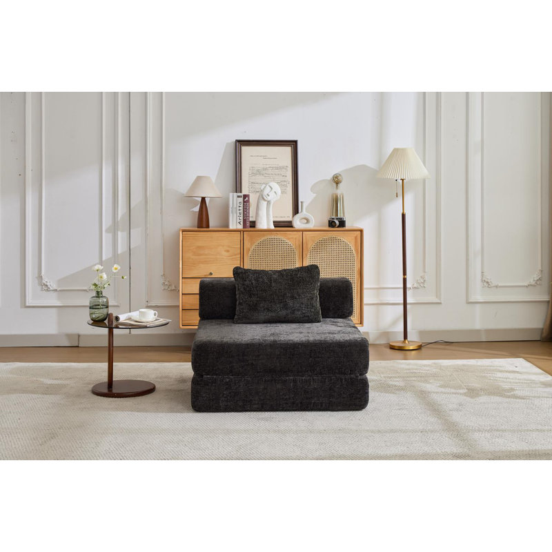 Floor Sofa Bed (Black)
