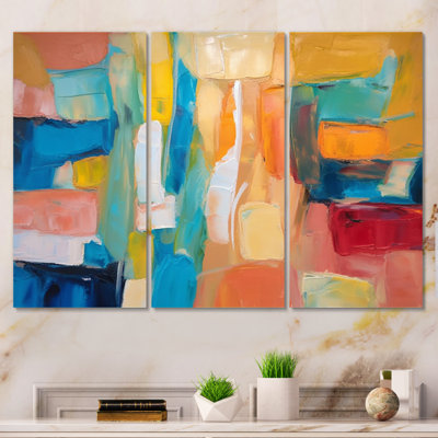 Ensemble de salon Clete - Abstract Collages Wall Art