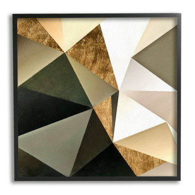«Modern Geometric Triangle Collage Bold Abstract Shapes» par - Impression