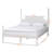 Celsie King Size Four-Poster Platform Bed with White Wooden Bed Frame, 58.82'' H X 77.99'' W X 84.19'' L-2133461949-2133461951