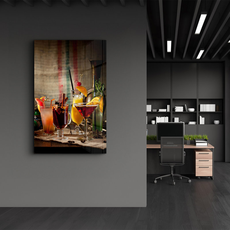 Élégante peinture murale en verre trempé de 13,8 po x 21,7 po | 100% verre trempé, épaisseur: 0,16 pouce | Imprimé UV pour des couleurs éclatantes | Parfait pour la décoration intérieure, le salon et les espaces de bureau