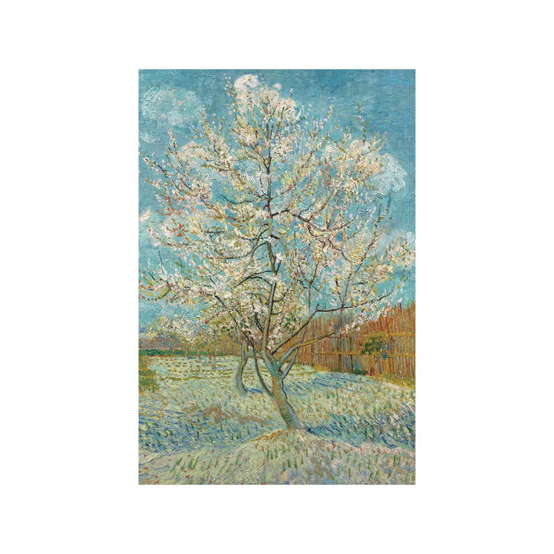 The Pink Peach Tree, 1888 by Vincent Van Gogh - Wrapped Canvas Painting, 152.5 cm H x 101.5 cm W