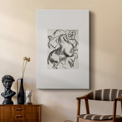 Vintage Sketch XXI -Custom Wrapped Gallery Cavas