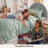 Bedsure Twin/Twin-XL Burgundy Pintuck Bed-in-a-Bag - Sage Green Pinch Pleat Comforter Set with Sheets, Pillowcases & Shams for Dorm Room(Set of 5)-110327225-128876092