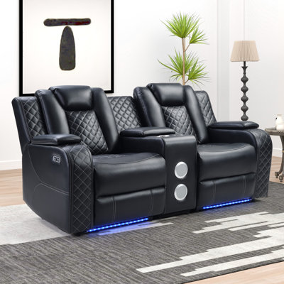 Causeuse inclinable à deux moteurs avec haut-parleur Bluetooth Lamica