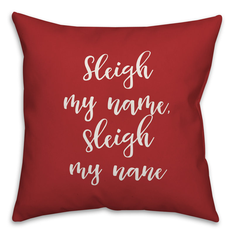 Reversible Throw Pillow, Red, Throw Pillow