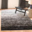 Tapis argenté / noir Atziri Costa Mesa-31312031