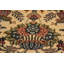 Tapis oriental en laine ivoire / brun 9 pi 1 po x 12 pi 3 po Aaru