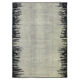 Dew Drop Wool Abstract Area Rug in Gray/Ivory/Charcoal