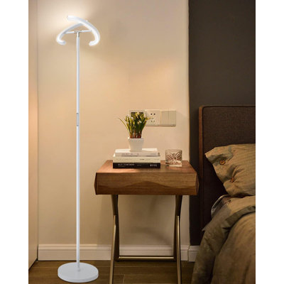 Modern Dimmable LED Floor Lamp With Stepless Dimming, 3000-6000K Adjustable Color Temperature, 20W Rotatable Reading Lamp, Touch & Remote Control For Living Room, Bedroom, Office