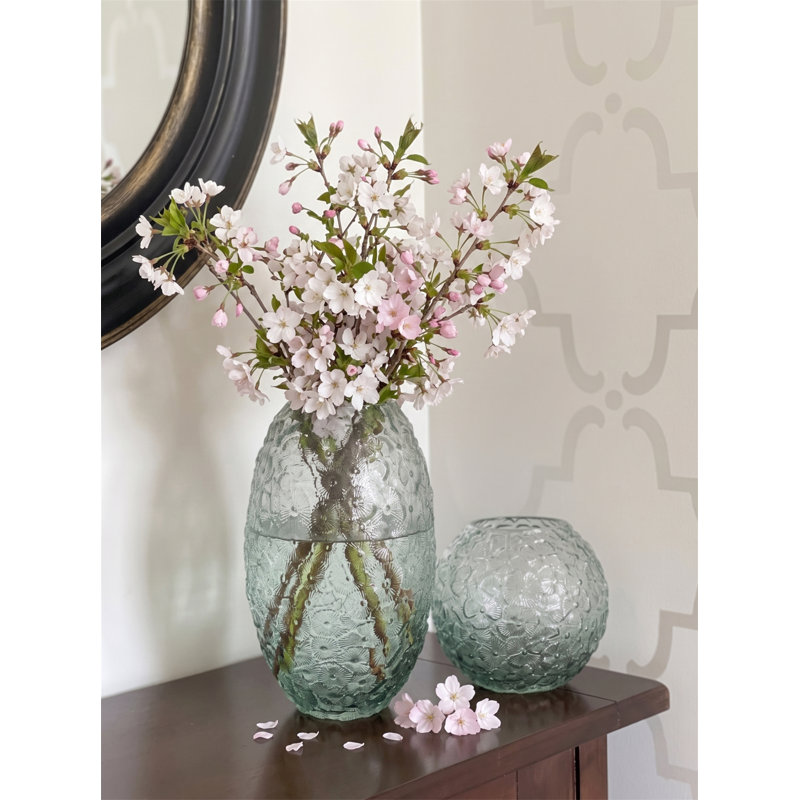 Structure de vase en verre D7.9x13.4 "H